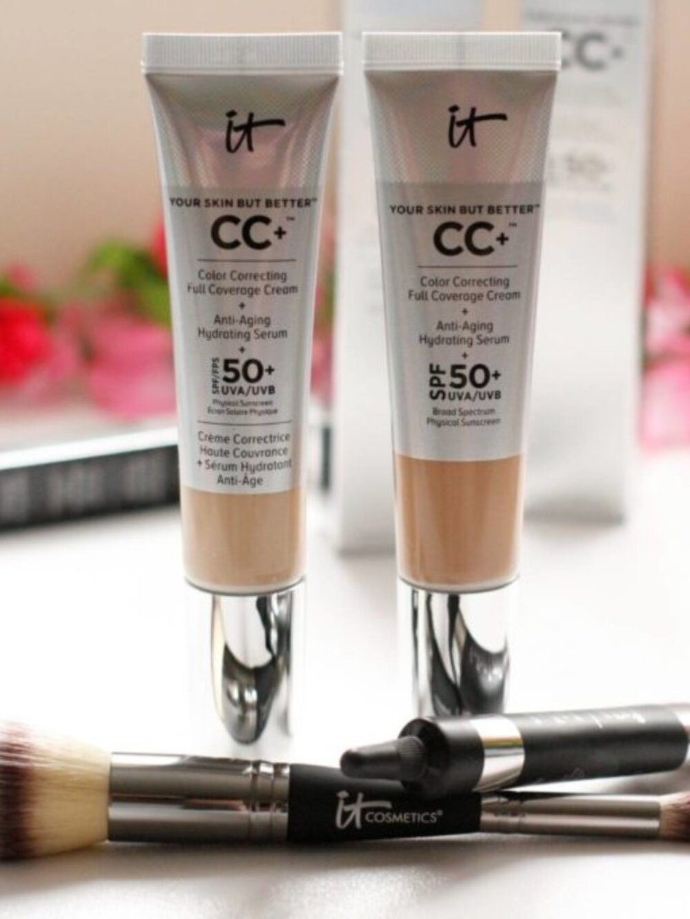 IT Cosmetics Beauty Gift Set-Color Correct Full Coverage Cream 4 Shades-2pc-NEW - Picture 7 of 13